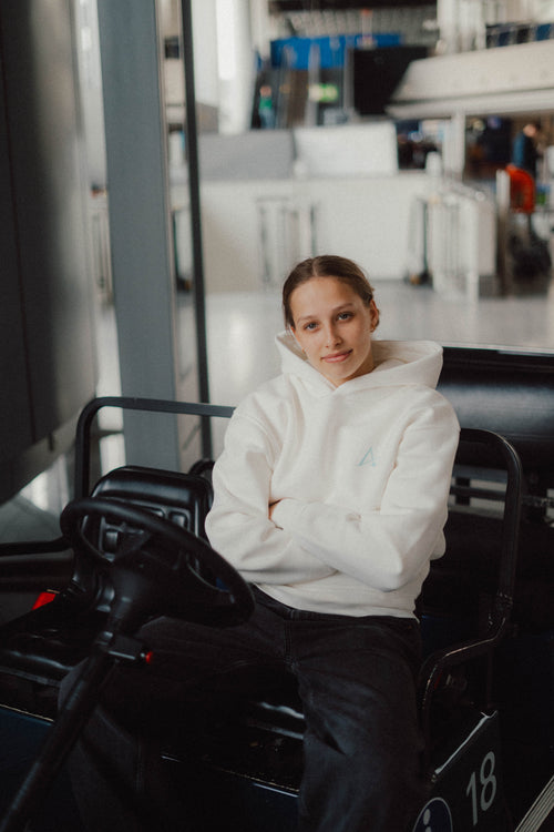 Around The World Hoodie Weiß