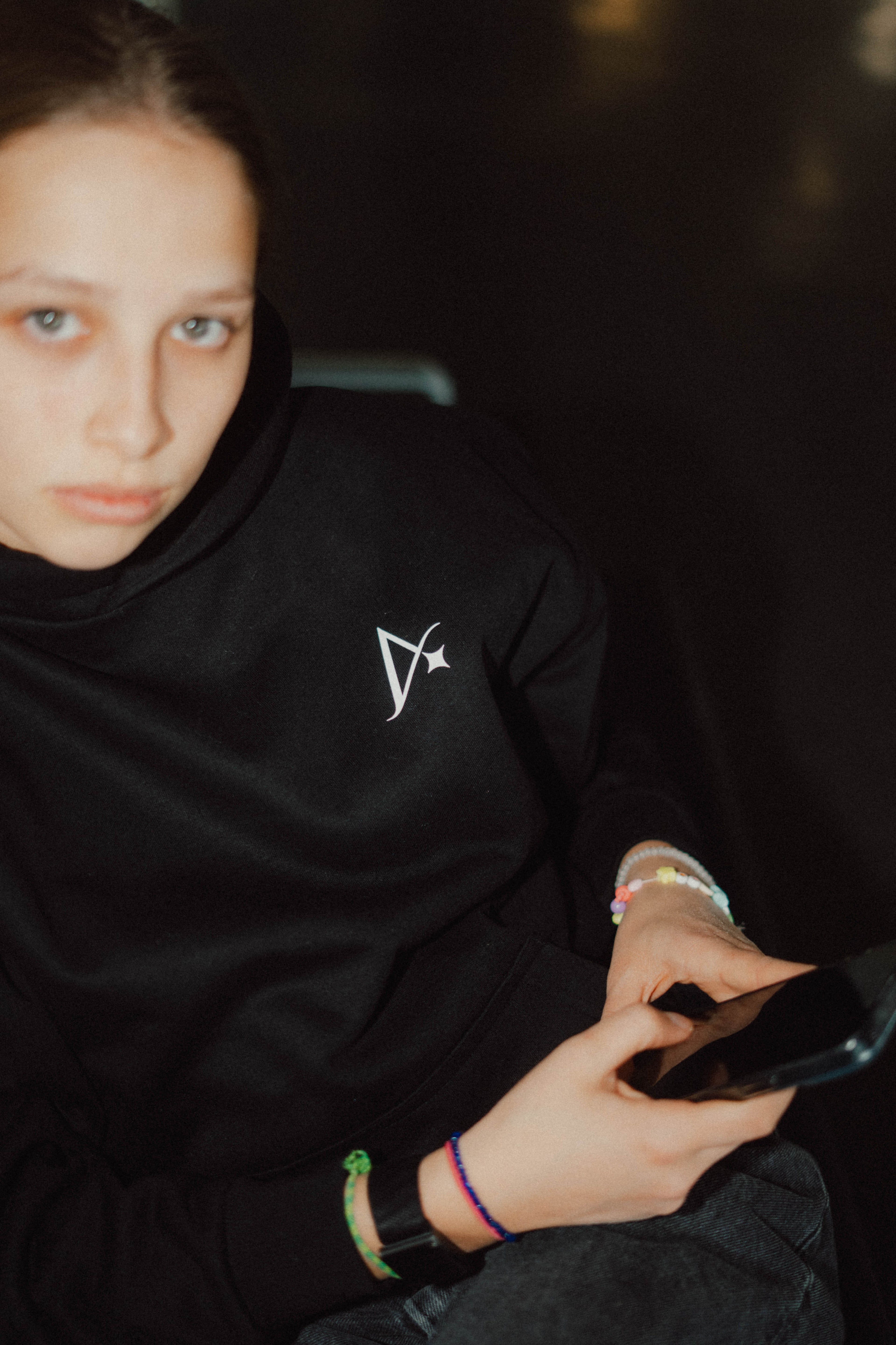 Around The World Hoodie Schwarz