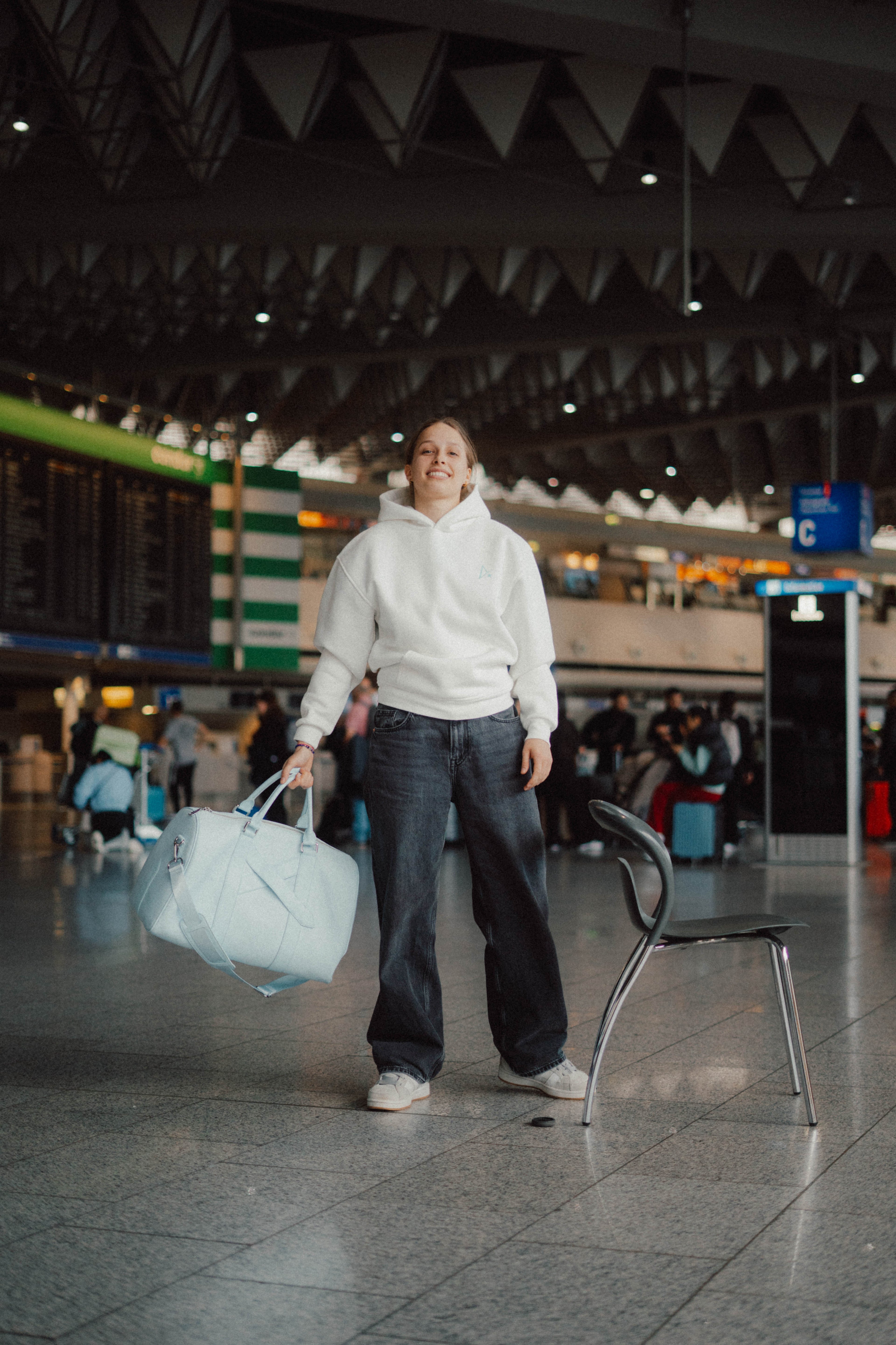 Around The World Hoodie Weiß