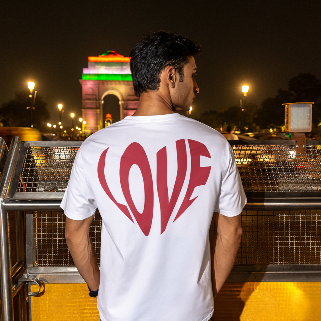 Oversized T-Shirt Love Edition Rot