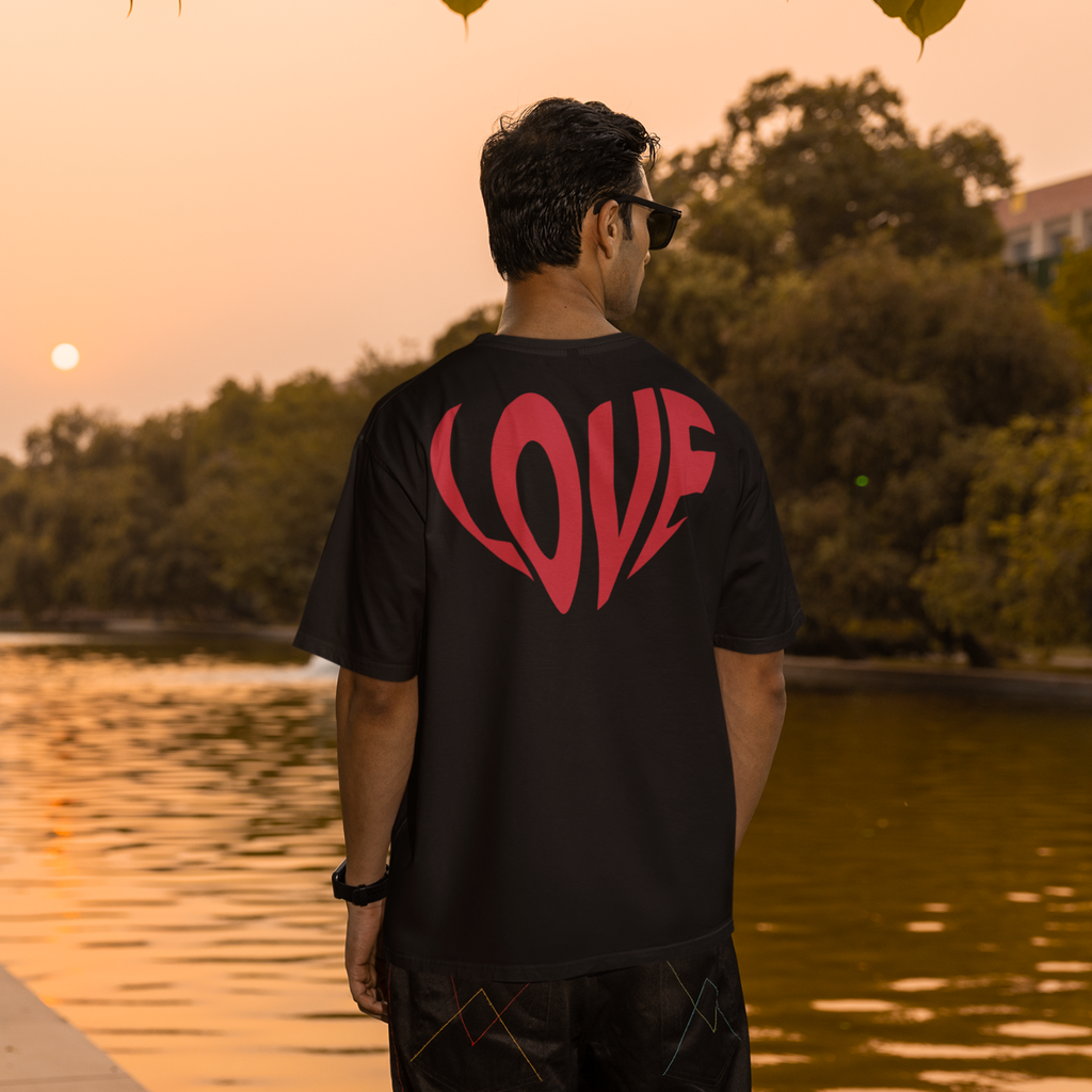 Oversized T-Shirt Love Edition Rot