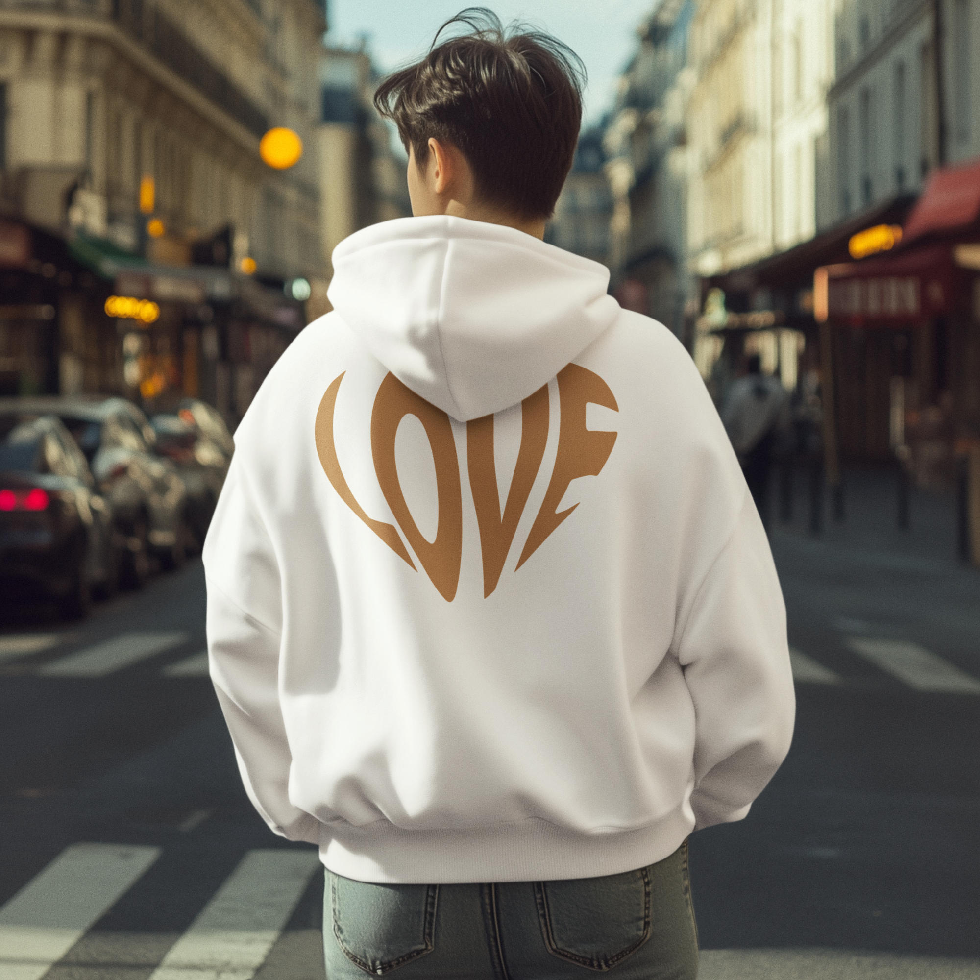 Oversized Hoodie Love Edition Gold